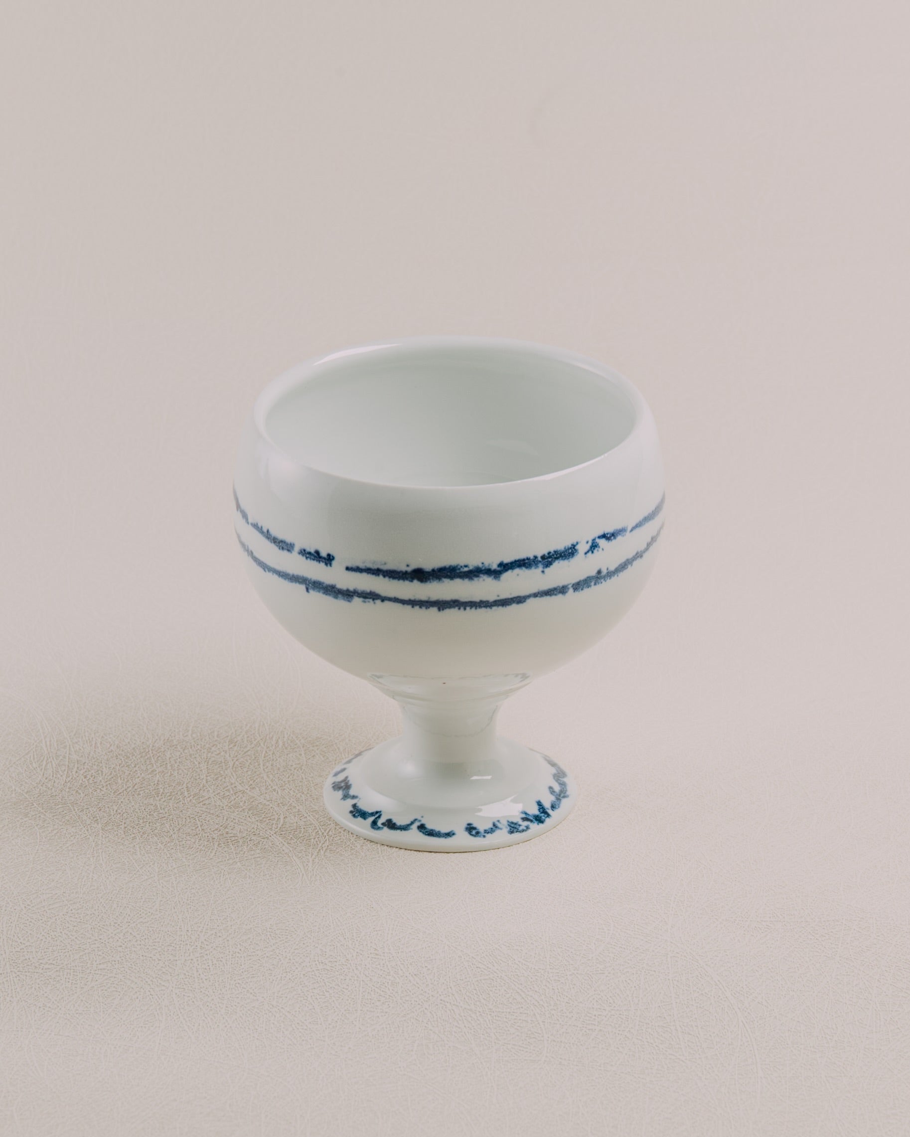 Large Goblet - Blue Doodle